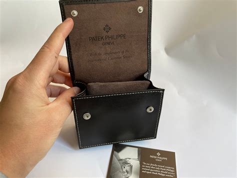 Authentic Patek Philippe Watch Travel Leather Case Pouch NEW.